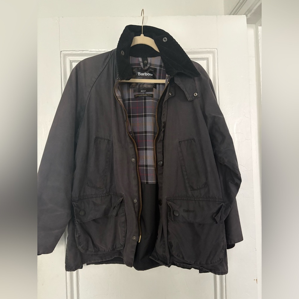 Barbour Men's Charcoal Field Jacket - read description